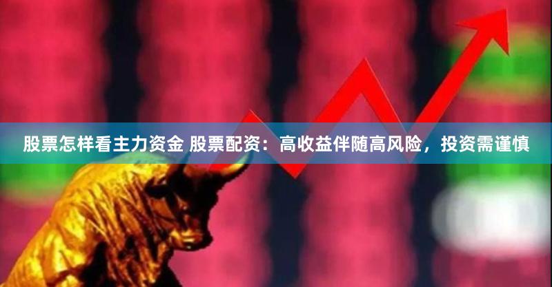 股票怎样看主力资金 股票配资：高收益伴随高风险，投资需谨慎
