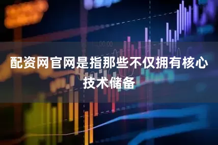 配资网官网是指那些不仅拥有核心技术储备